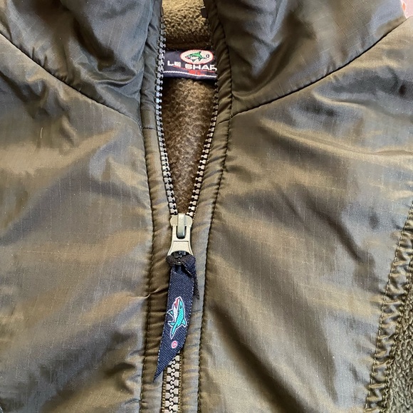 Men's Le Shark Olive Green Fleece Pull Over - Picture 4 of 5